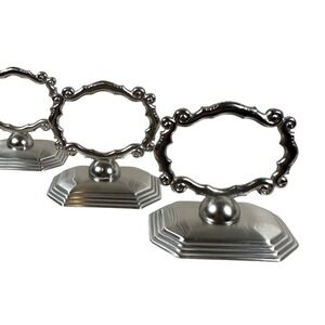 Southern‎ Living at Home Redmont Heirloom Napkin Rings Silver Set 12 Place Card